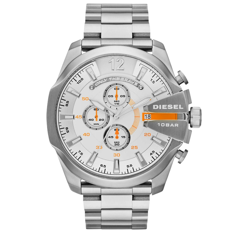 Diesel Mega Chief (Silver, 46mm)