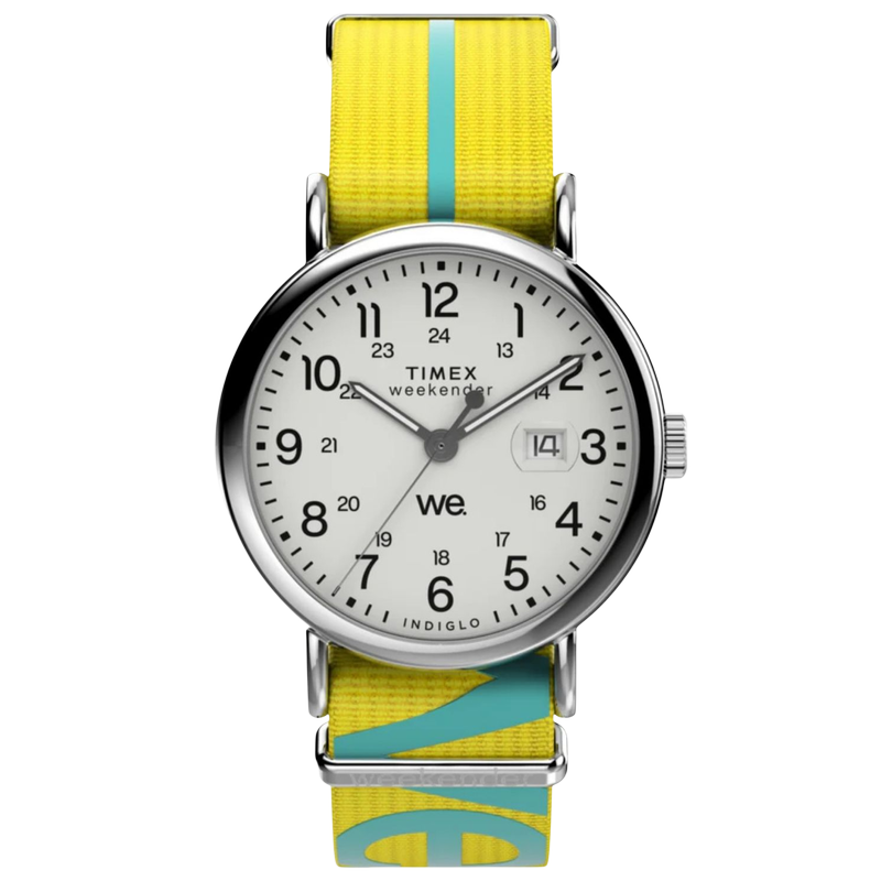Timex Weekender (White/Yellow, Fabric, 40mm)